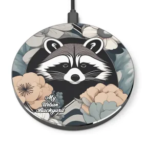 Rocco Pawsley, Raccoon 10W Wireless Charger for iPhone, Android, Earbuds