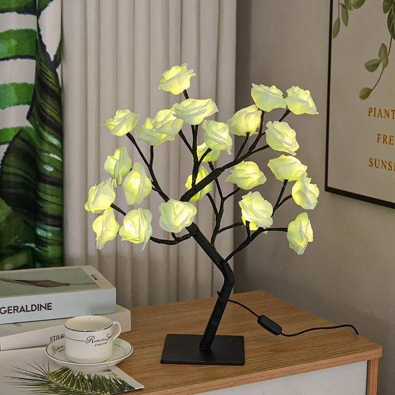Rose Flower Tree USB Night Lamp
