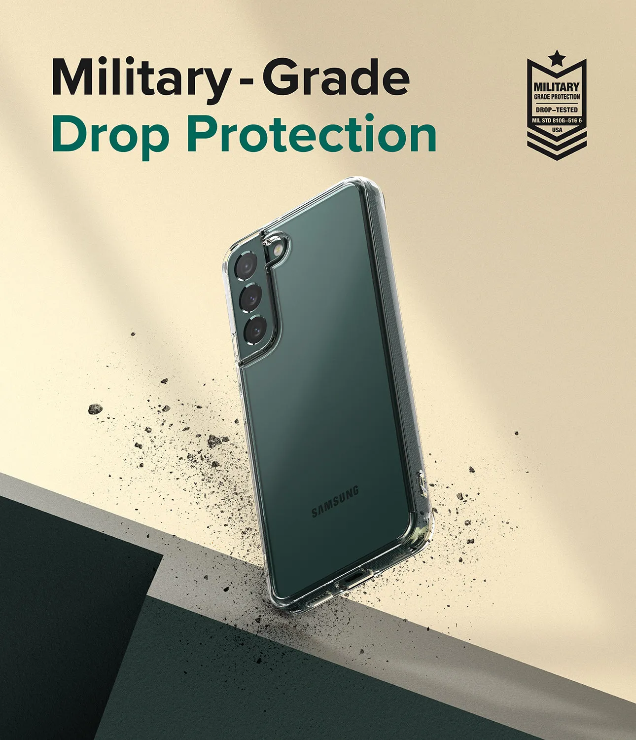 Samsung Galaxy S22 Case Cover| Fusion Series| Matte Clear