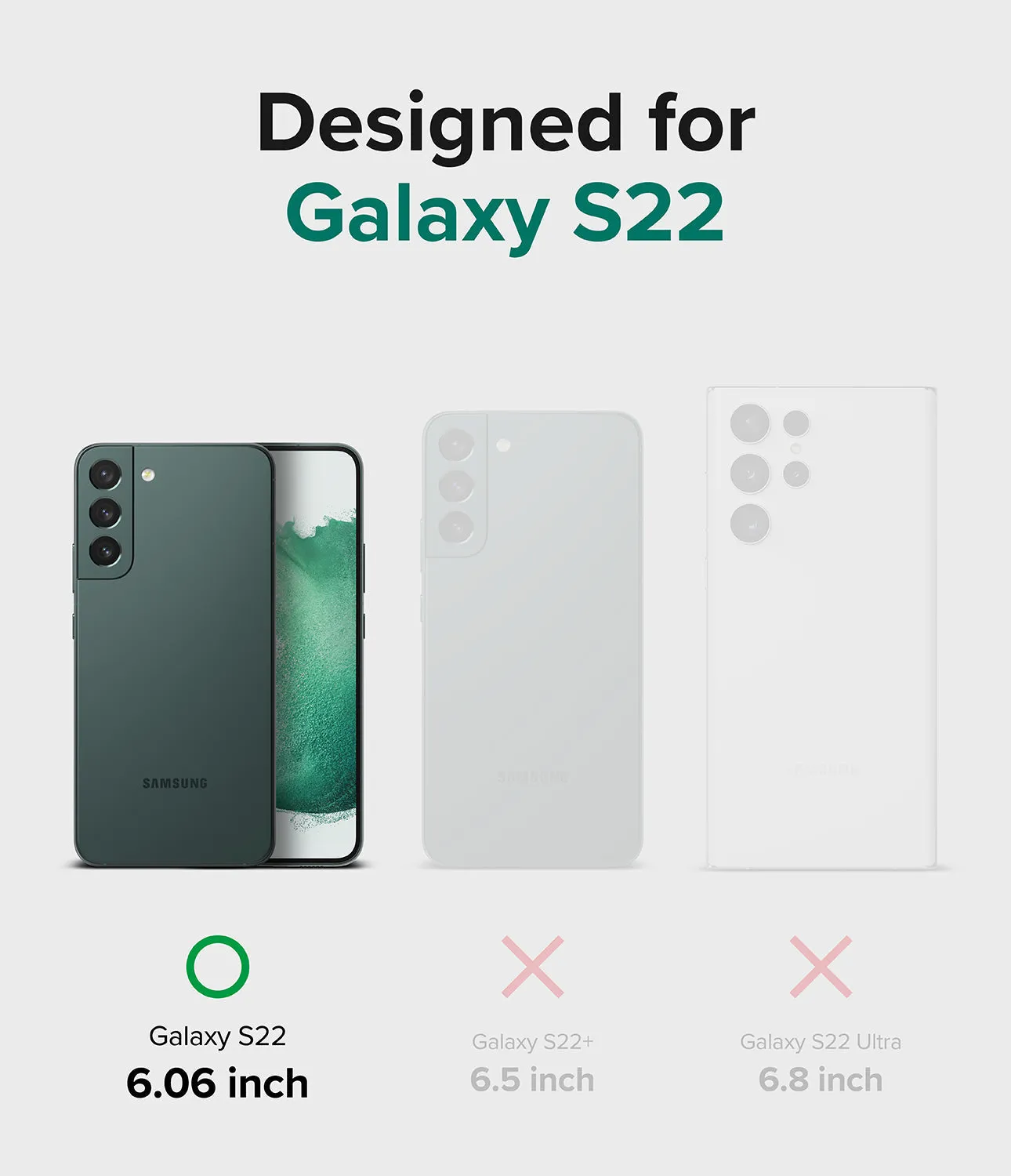 Samsung Galaxy S22 Case Cover| Fusion Series| Matte Clear