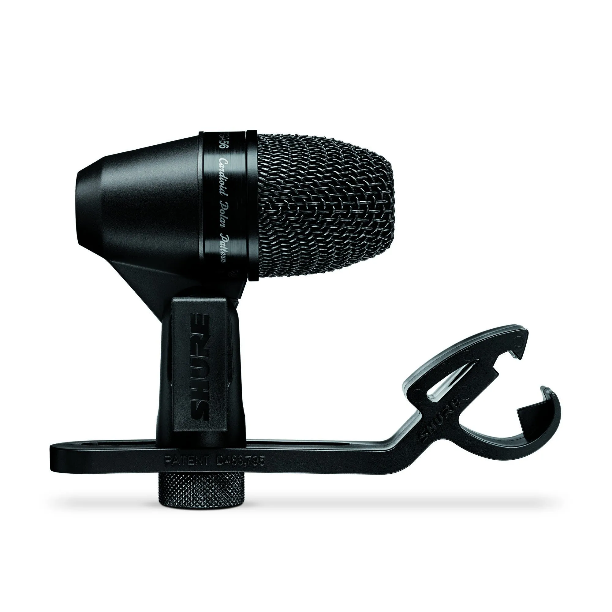 Shure PGA56 Cardioid Swivel-Mount Dynamic Snare/Tom Microphone with Clip