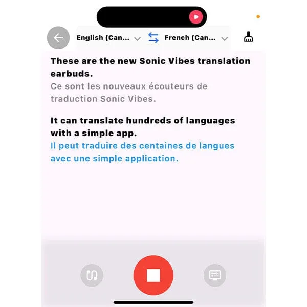 SonicVibes Real-Time Translation Earbuds w/ App (144 Languages)
