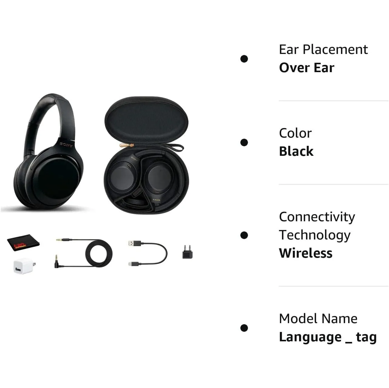 Sony WH-1000XM4 Wireless Noise Canceling Overhead Headphones with Mic  (Refurbished)
