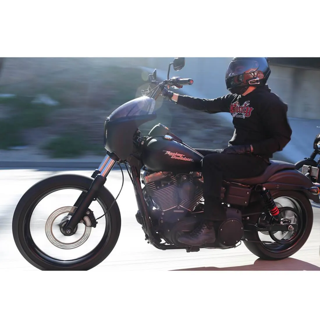 Stiletto Shock - Black - 13.5 inch - 1999 - 2017 Harley-Davidson Dyna Models
