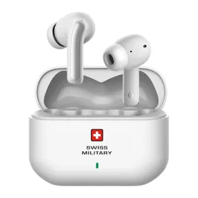 Swiss Military Delta 3 Wireless In Ear Earbuds White