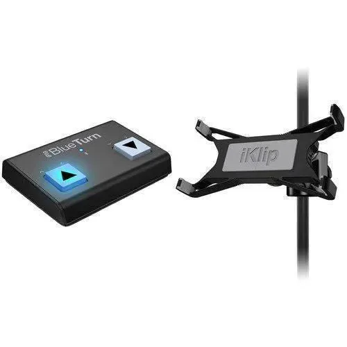 Tablet Page Tuner Bundle- Includes iRig Blueturn and iKlip Expand