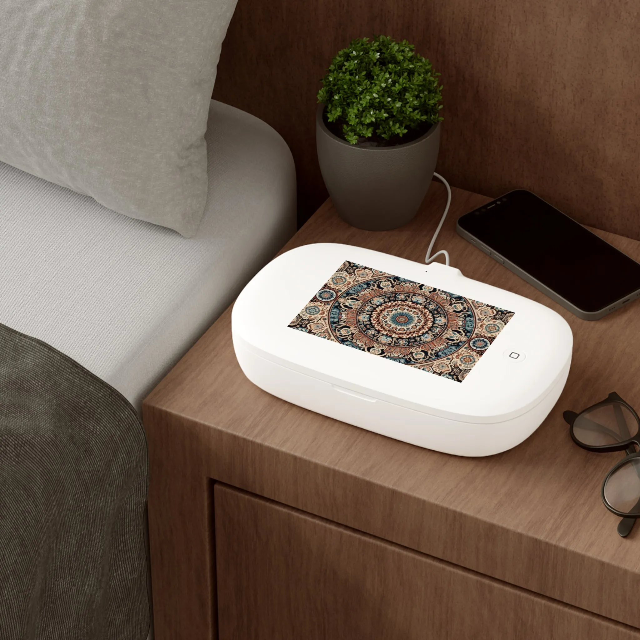 Traditional old rug pattern UV Phone Sanitizer and Wireless Charging Pad