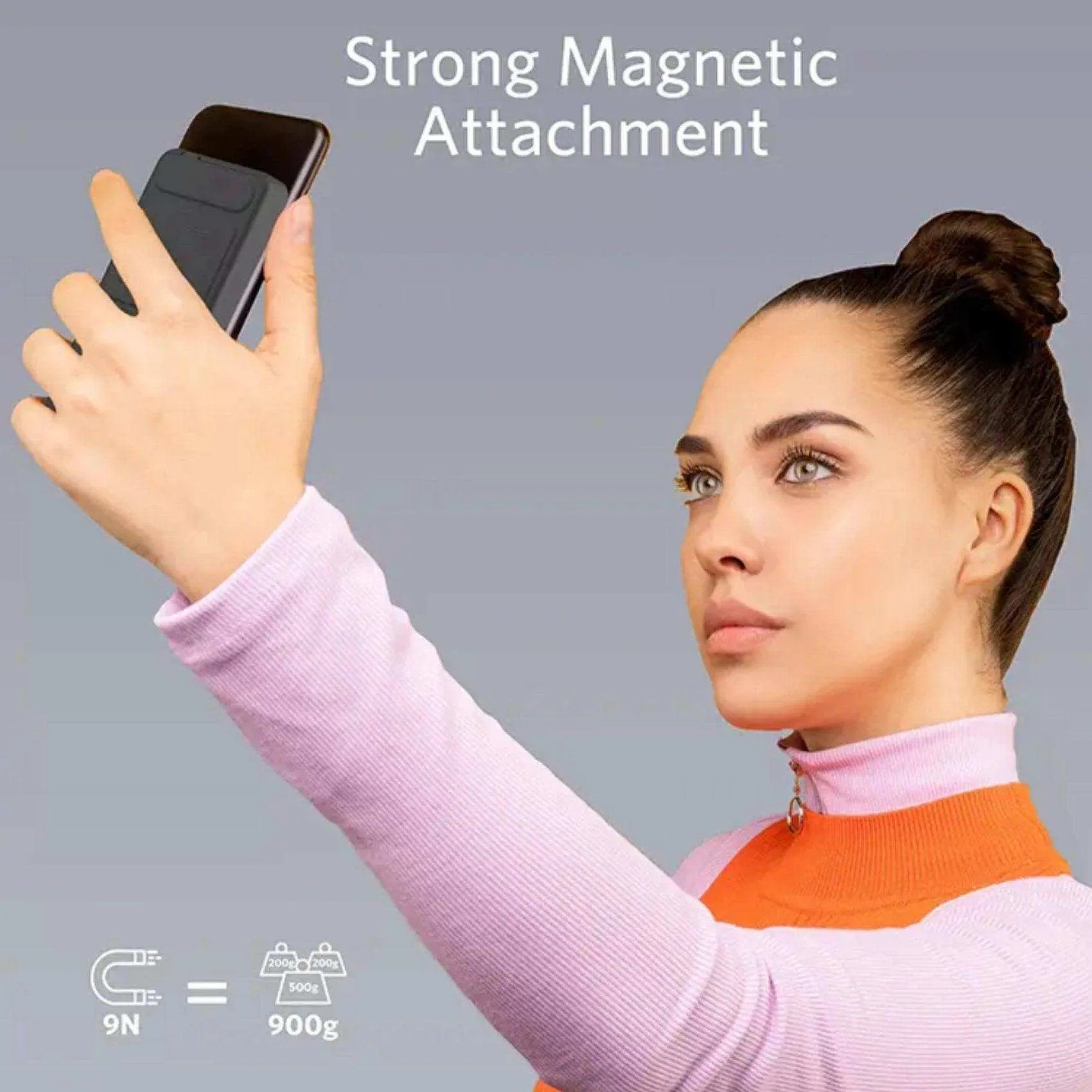 TUTT Magnetic Wireless Portable Power Bank for iPhone 10000mAh Mag-Safe Battery Pack PD 22.5W Fast Charging, Foldable Wireless USB-C LED Display iPhone 15/14/13/12/Pro/Mini/Pro Max