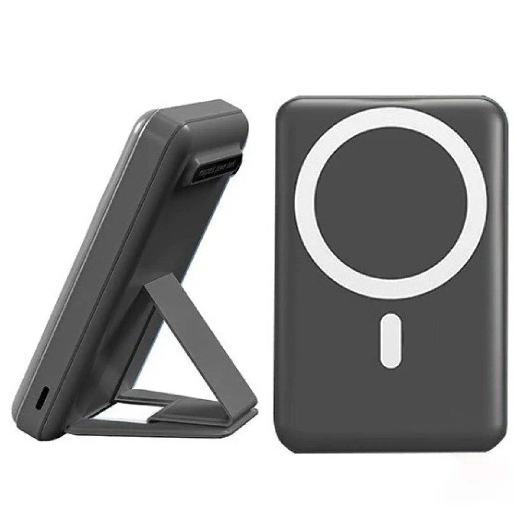 TUTT Magnetic Wireless Portable Power Bank for iPhone 10000mAh Mag-Safe Battery Pack PD 22.5W Fast Charging, Foldable Wireless USB-C LED Display iPhone 15/14/13/12/Pro/Mini/Pro Max