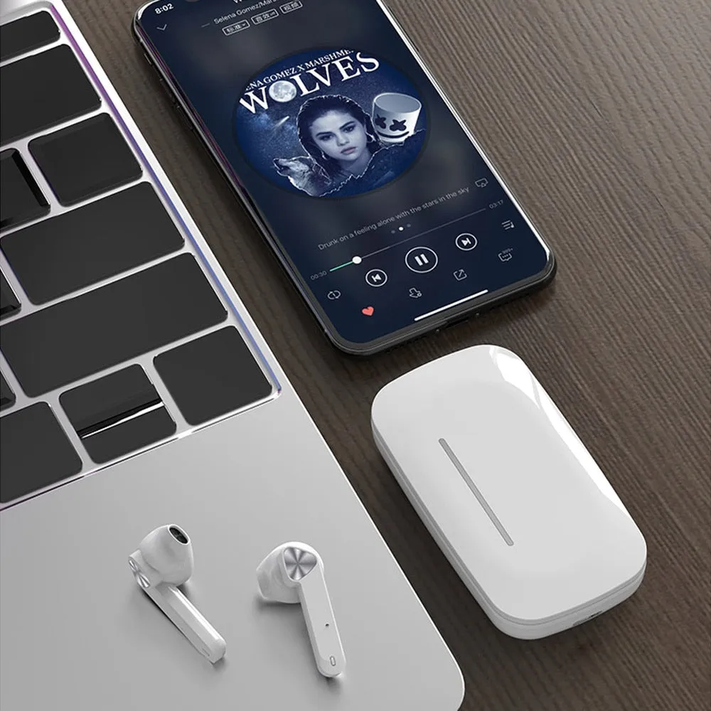 TWS Bluetooth Sports Earphones - HD Touch Control, Noise Cancelling, Built-in Microphone