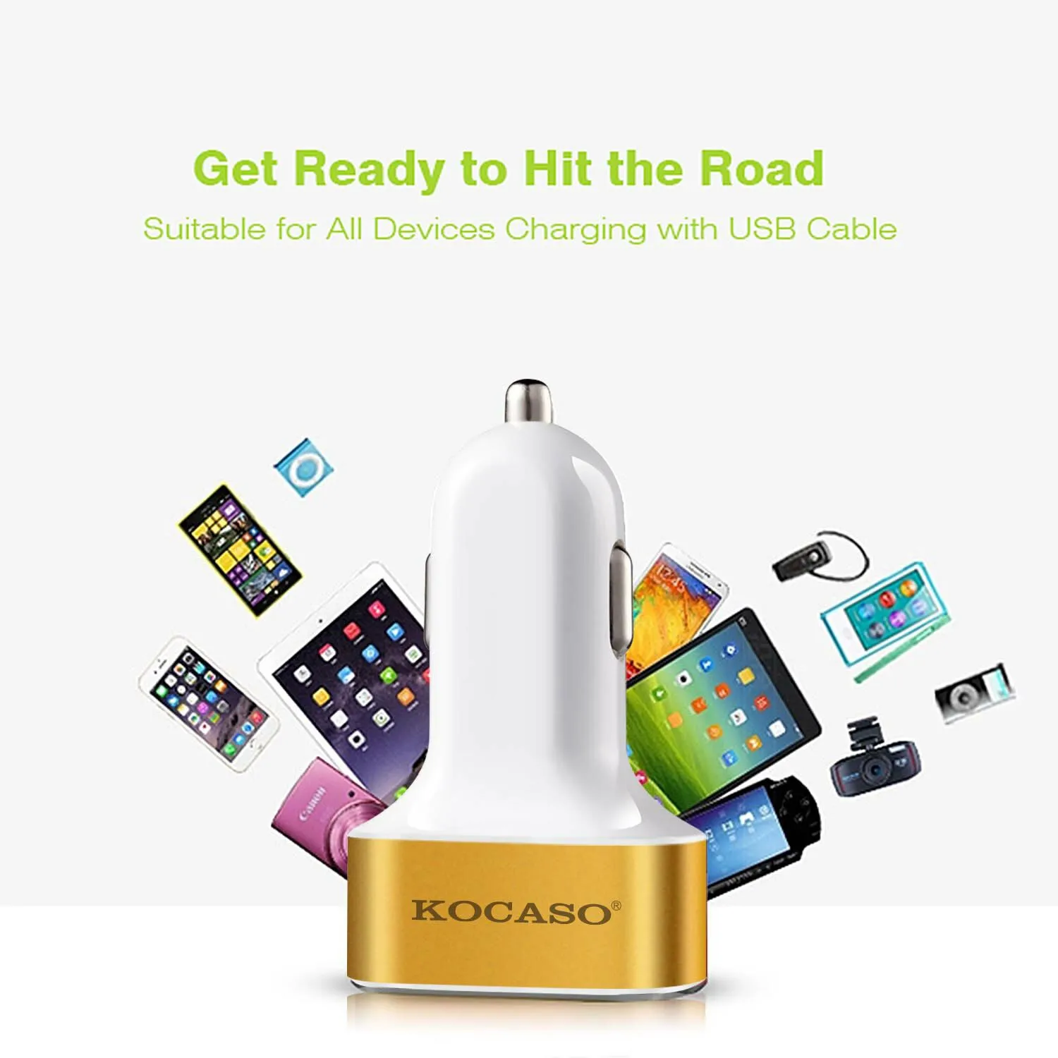 USB Port Cigarette Lighter Charger 30W 5.5A