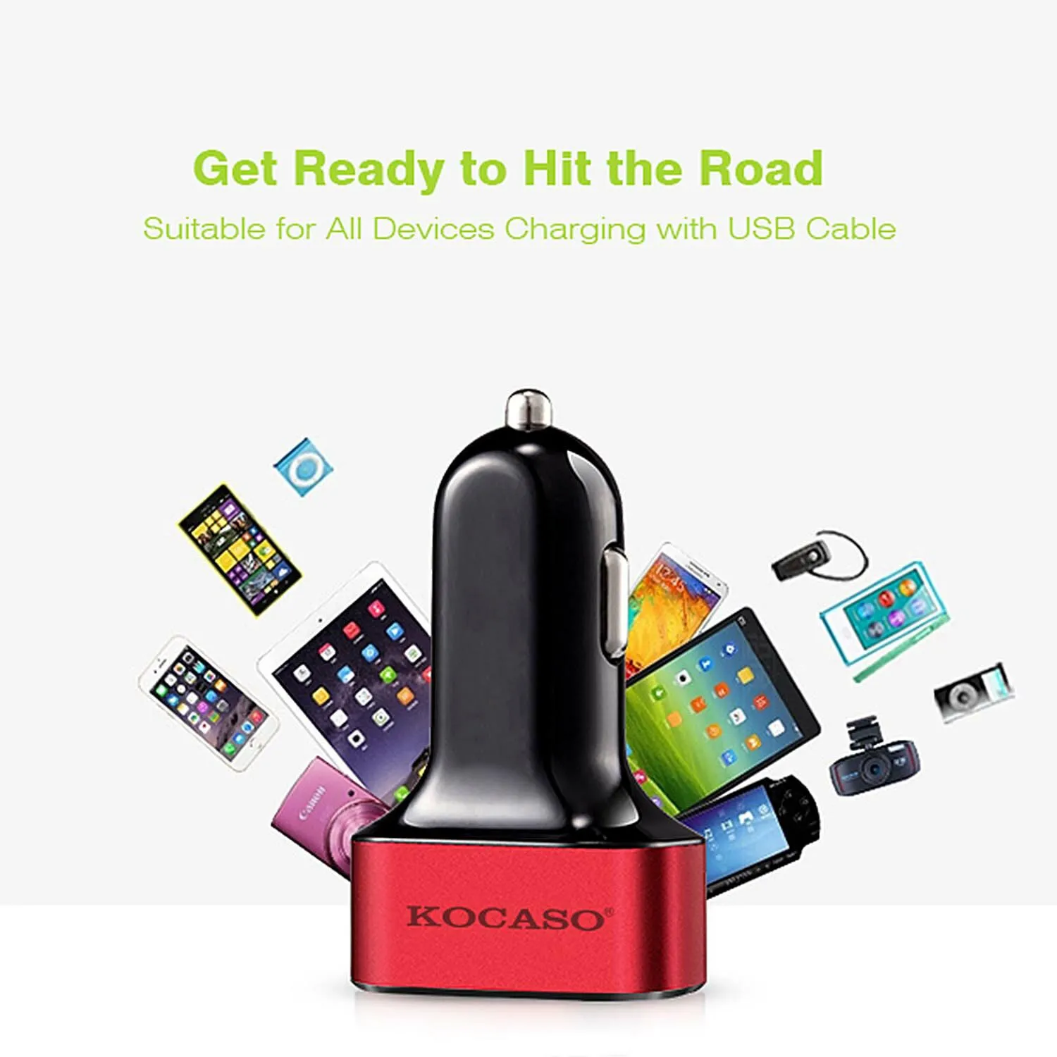 USB Port Cigarette Lighter Charger 30W 5.5A