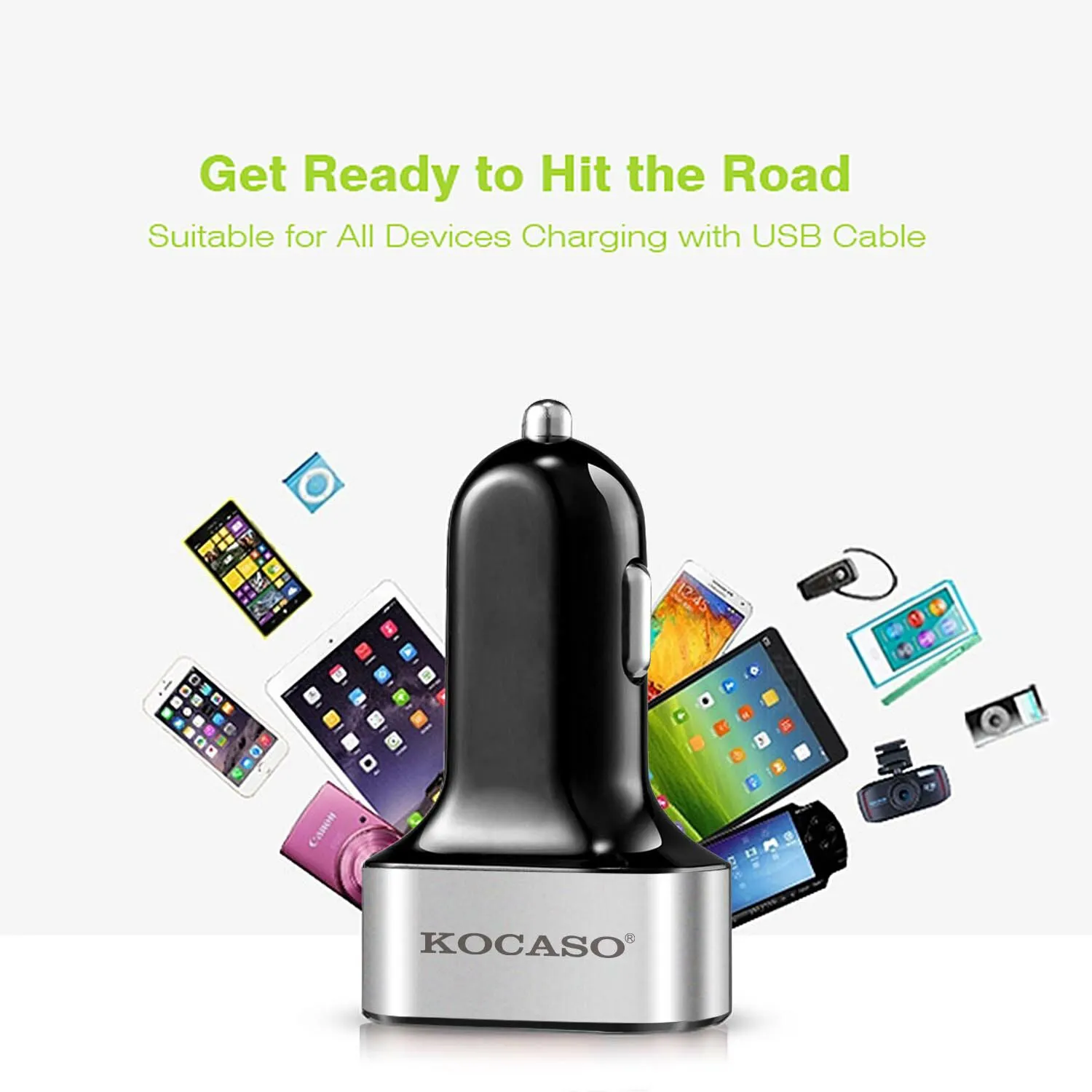 USB Port Cigarette Lighter Charger 30W 5.5A