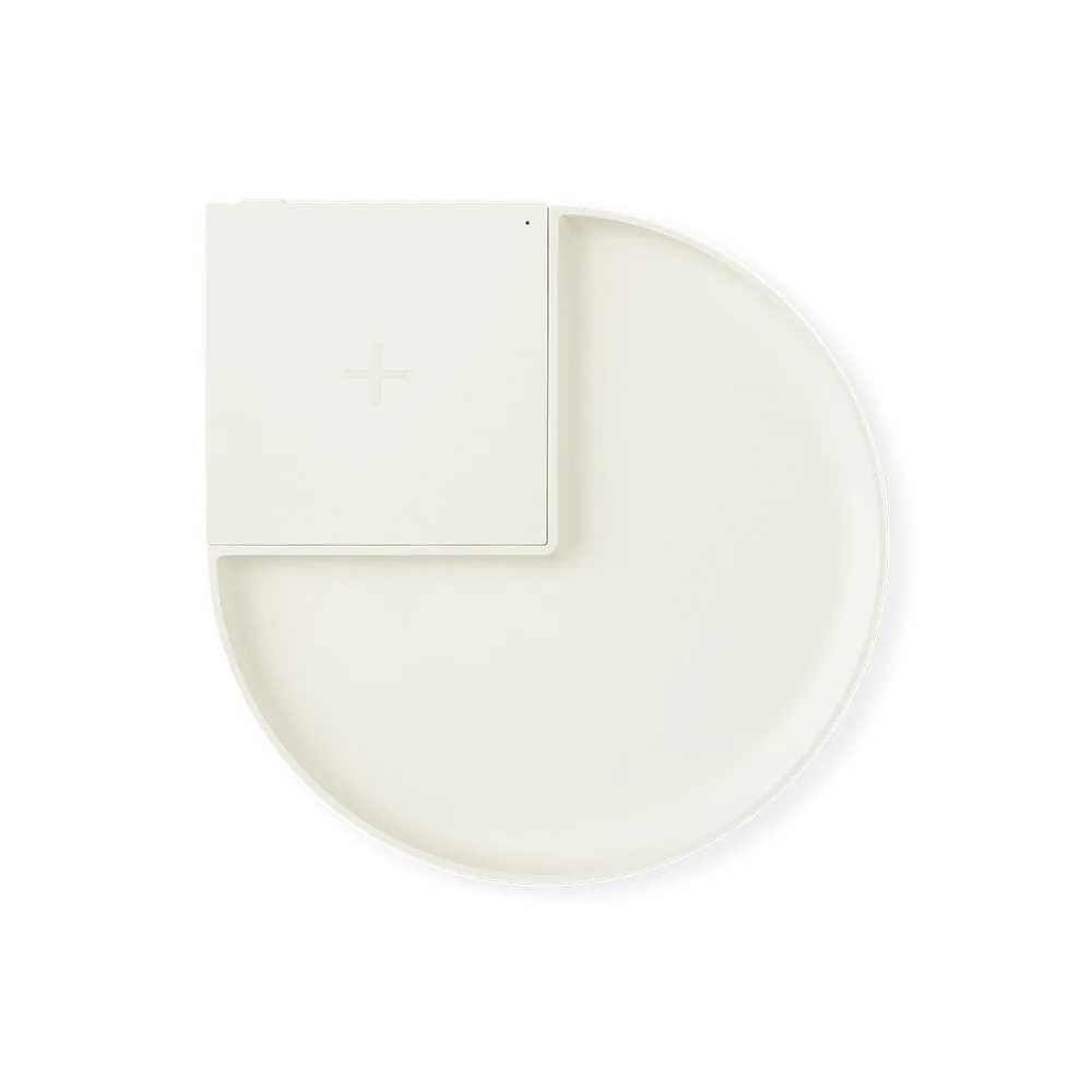 Wireless Charger with Tray - Snow White