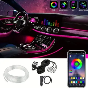 Wireless RGB Smart Car Ambient Lighting Kit with 16M Colors