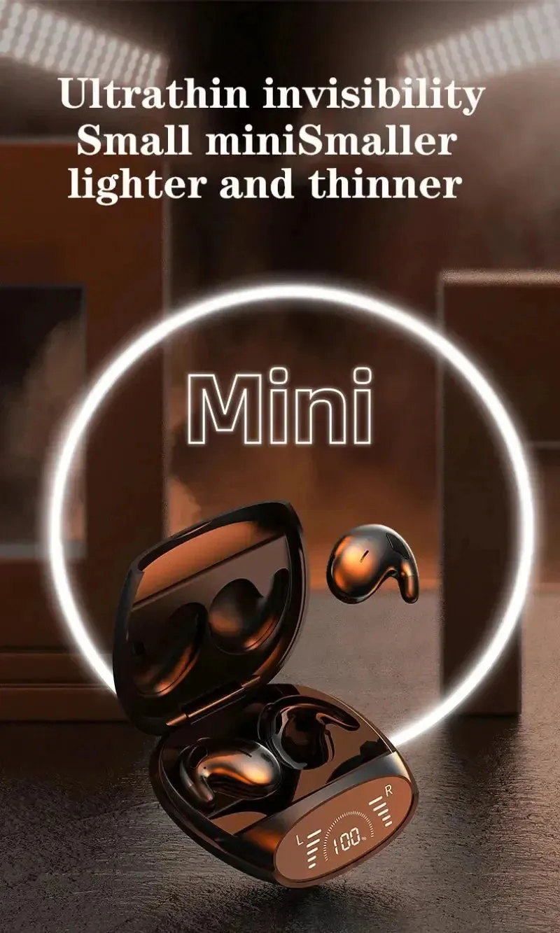 Xiaomi Sleep Invisible Earbuds 5.3 Tiny Headphones Bluetooth Sports Stereo Earphone Hidden Noise Cancelling Wireless Headsets
