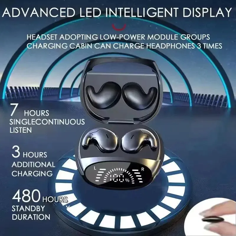 Xiaomi Sleep Invisible Earbuds 5.3 Tiny Headphones Bluetooth Sports Stereo Earphone Hidden Noise Cancelling Wireless Headsets