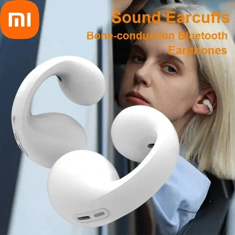 Xiaomi TWS Bluetooth Headphones Bone Conduction  Wireless Earbuds Open Ear Clip Headsets HiFi Sound Sport Earphones With Mic