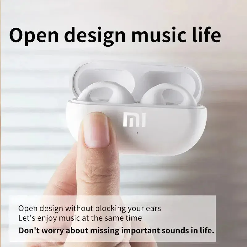 Xiaomi TWS Bluetooth Headphones Bone Conduction  Wireless Earbuds Open Ear Clip Headsets HiFi Sound Sport Earphones With Mic