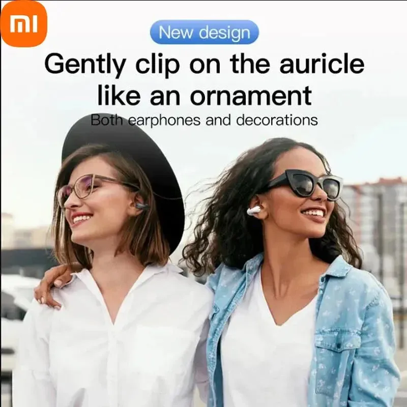 Xiaomi TWS Bluetooth Headphones Bone Conduction  Wireless Earbuds Open Ear Clip Headsets HiFi Sound Sport Earphones With Mic