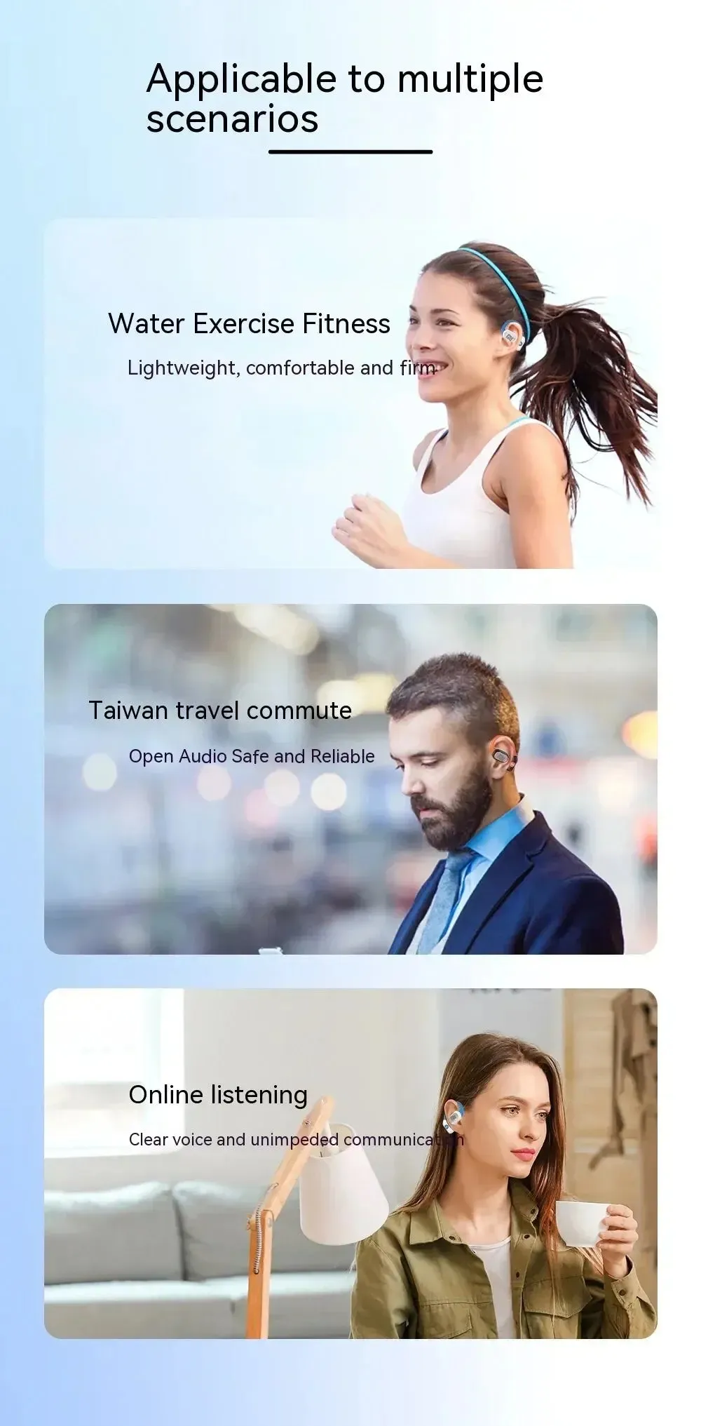 Xiaomi Wireless Headphones EarHook TWS HiFi Bluetooth 5.3 Headphones Sports Waterproof Headset Built-in Microphone