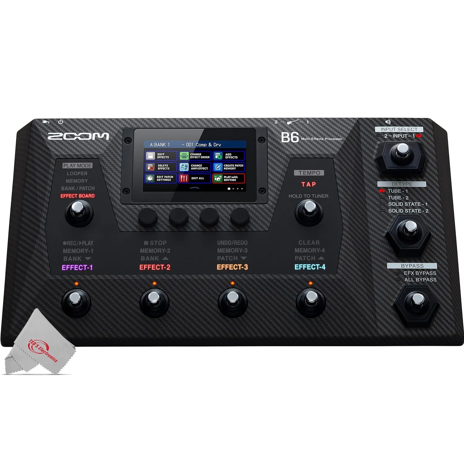 Zoom B6 Multi-Effects Processor for Electric Bass